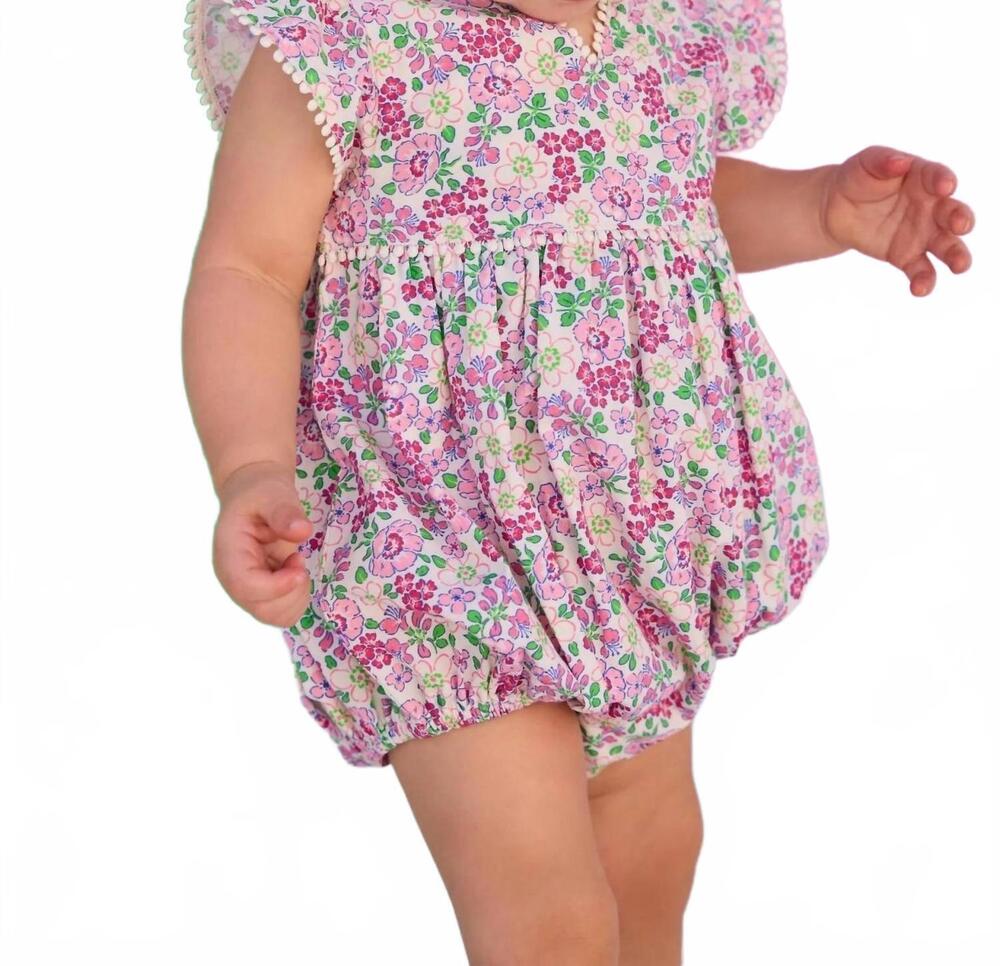 NEW BISBY girls positano bubble in pink bloomsbury blossoms